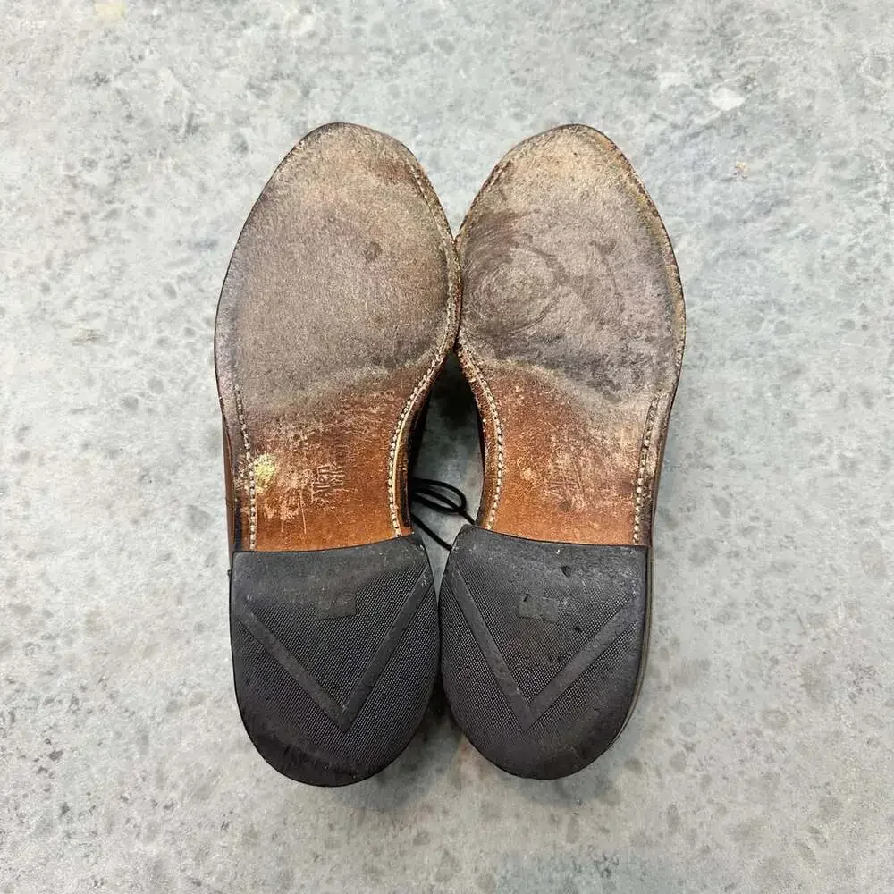 Allen Edmonds Niles Brown Leather Cap-Toe Dress Shoe - 7E